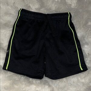 Old Navy Kids Black Shorts with Neon Green Trim